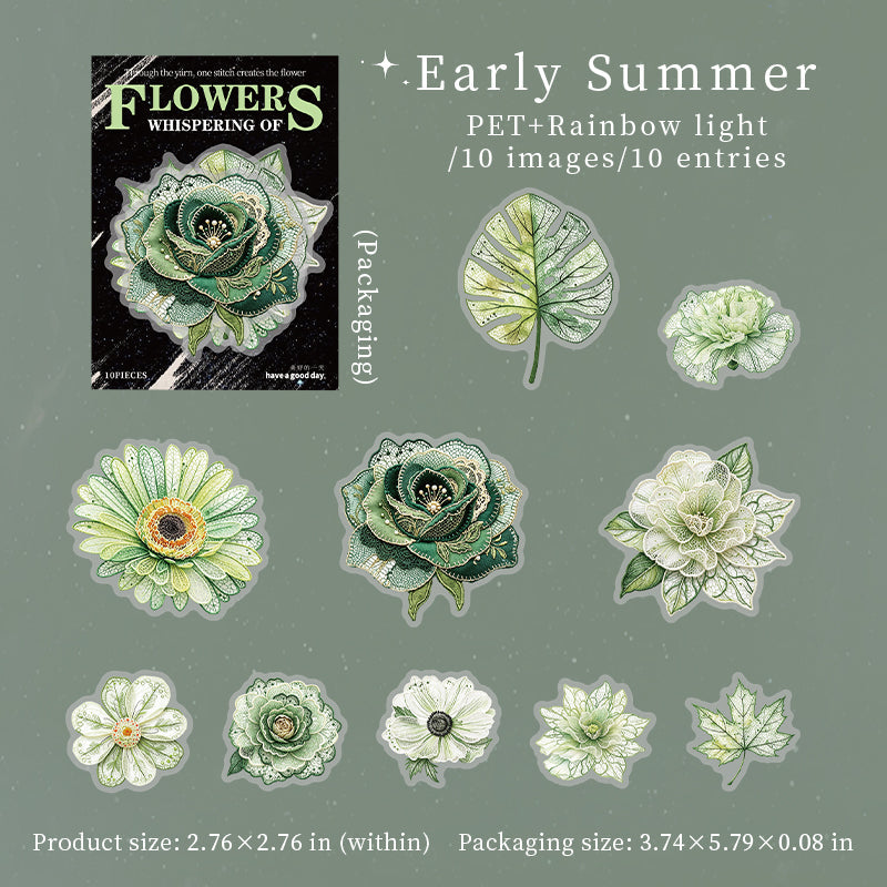 Weaving Flowers Whispering Series Sticker