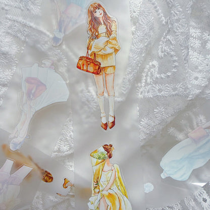 5cm*166cm Lemon Sea Salt Die Cutting Washi/PET/Fog PET Tape