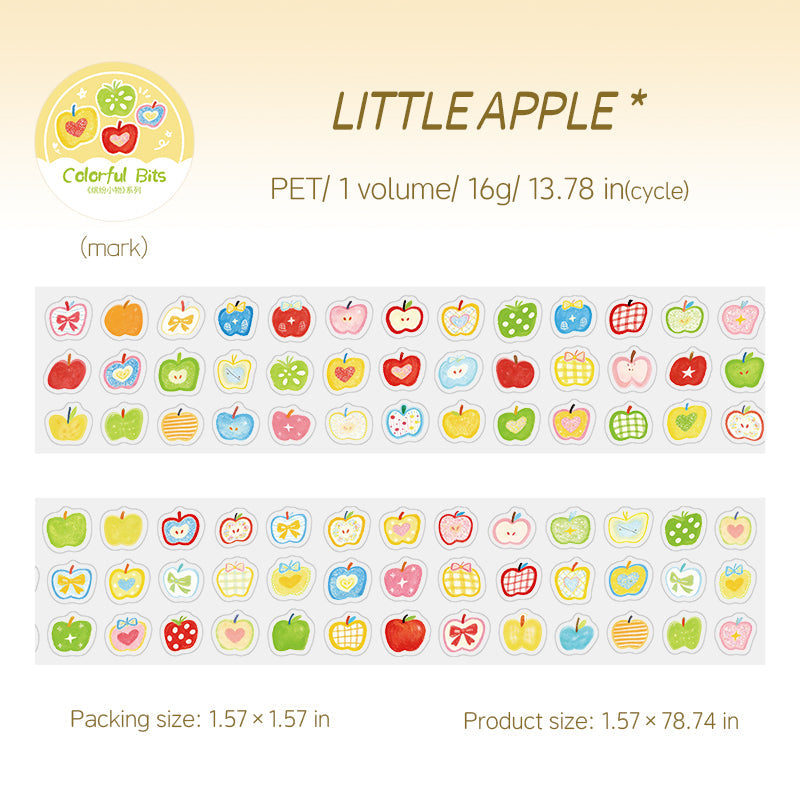 Colorful Little Things Series Die Cutting PET Tape