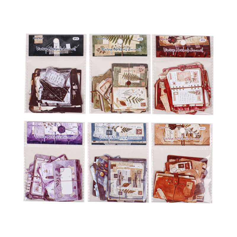 Old Memories Journal Series Sticker featuring old designs for journaling, scrapbooking and collage