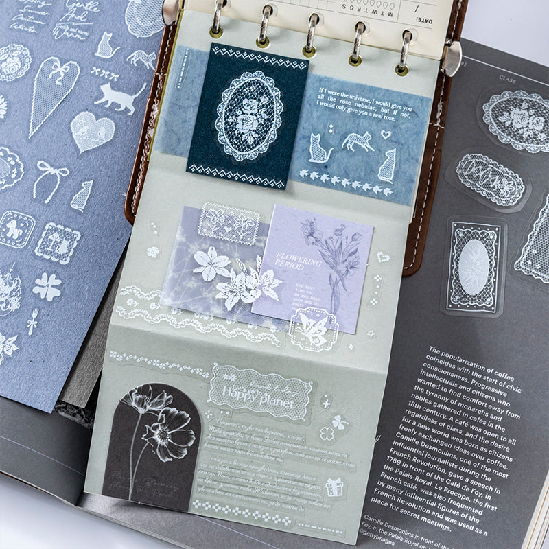 Fog Island Silk Series Die Cutting PET Tape featuring island designs for journaling, scrapbooking and collage