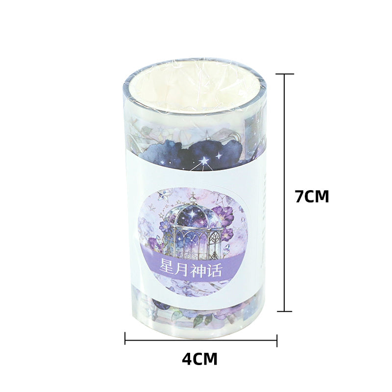 Star Moon Myth PET Tape featuring star, and moon designs for journaling, scrapbooking and collage