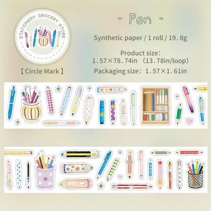 Stationery General Store Series Die Cutting Self-adhesive Tape