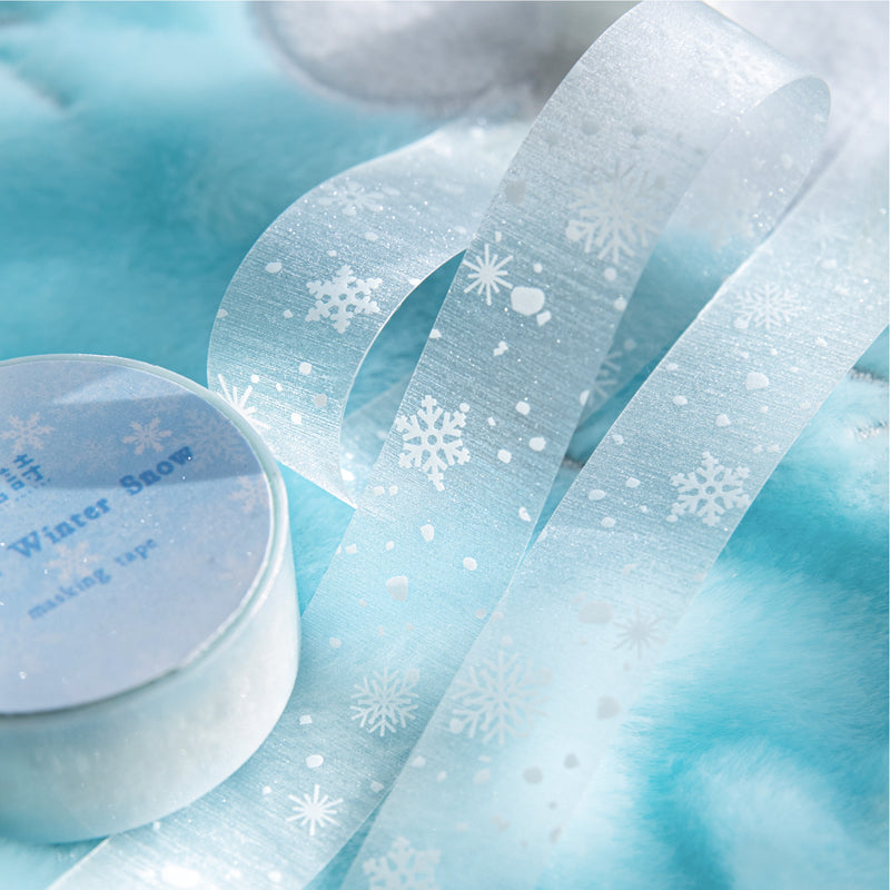 Winter Sonata Series Flash PET Tape for journaling, scrapbooking and collage