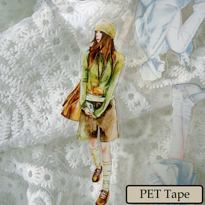 5cm*166cm Comfortable State Die Cutting Washi/PET/Fog PET Tape