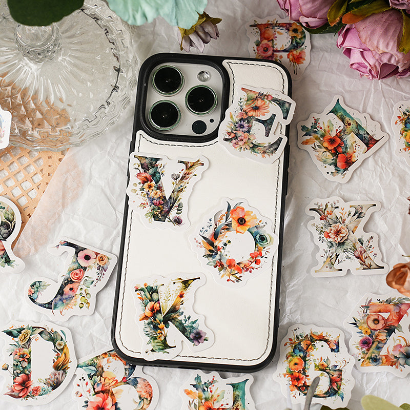 Colorful flower talk Sticker