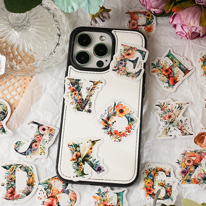 Colorful flower talk Sticker