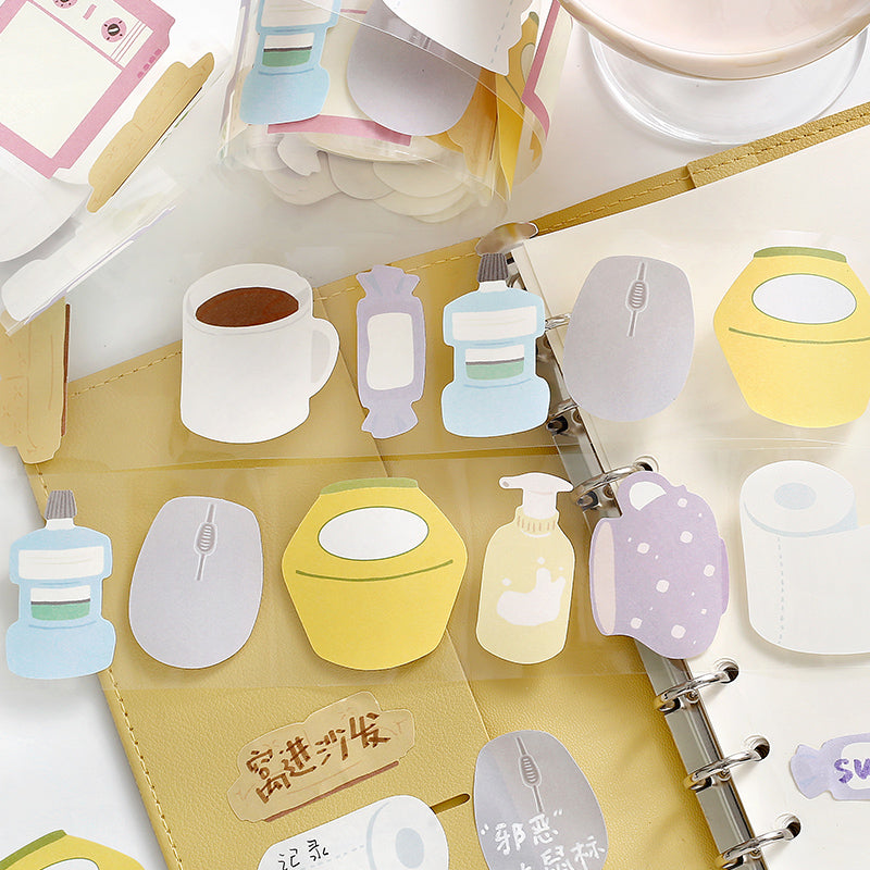 Doudoudi Life Diary Series Die Cutting Writing Paper Tape for journaling, scrapbooking and collage
