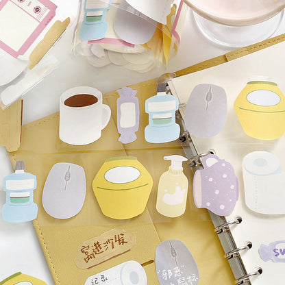 Doudoudi Life Diary Series Die Cutting Writing Paper Tape for journaling, scrapbooking and collage