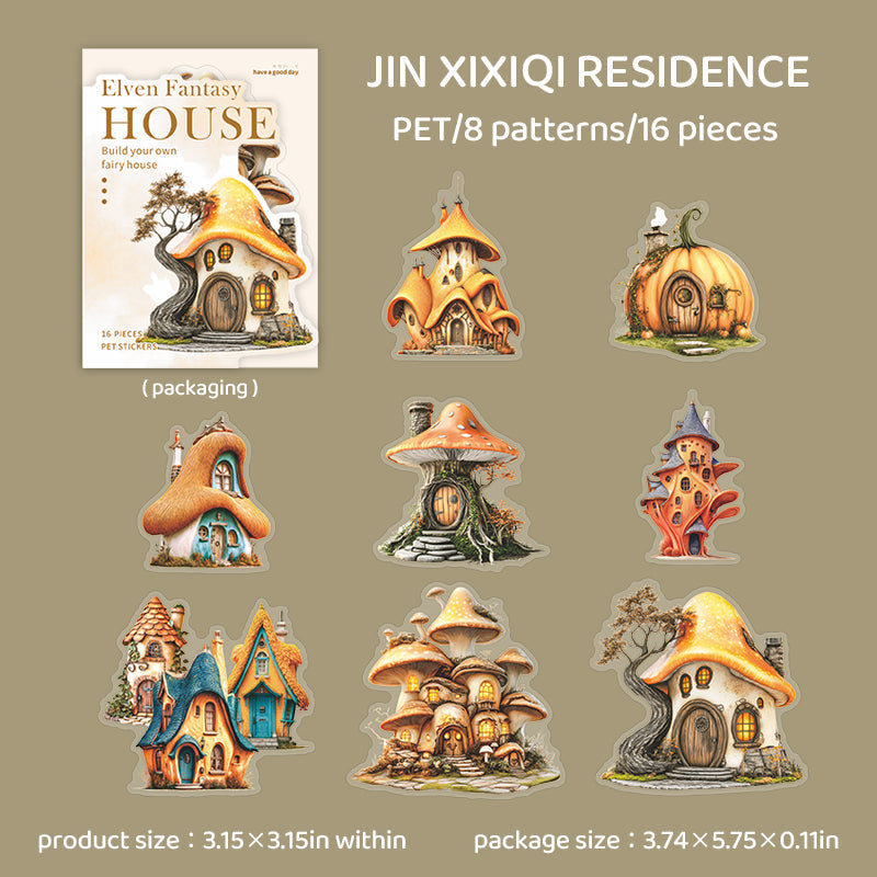 Elven Fantasy House Series Sticker