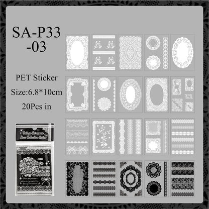 Lace Holiday Series Sticker Book