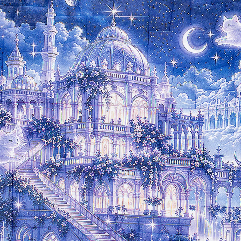 Lost Palace Series 3D Sticker featuring lace designs for journaling, scrapbooking and collage