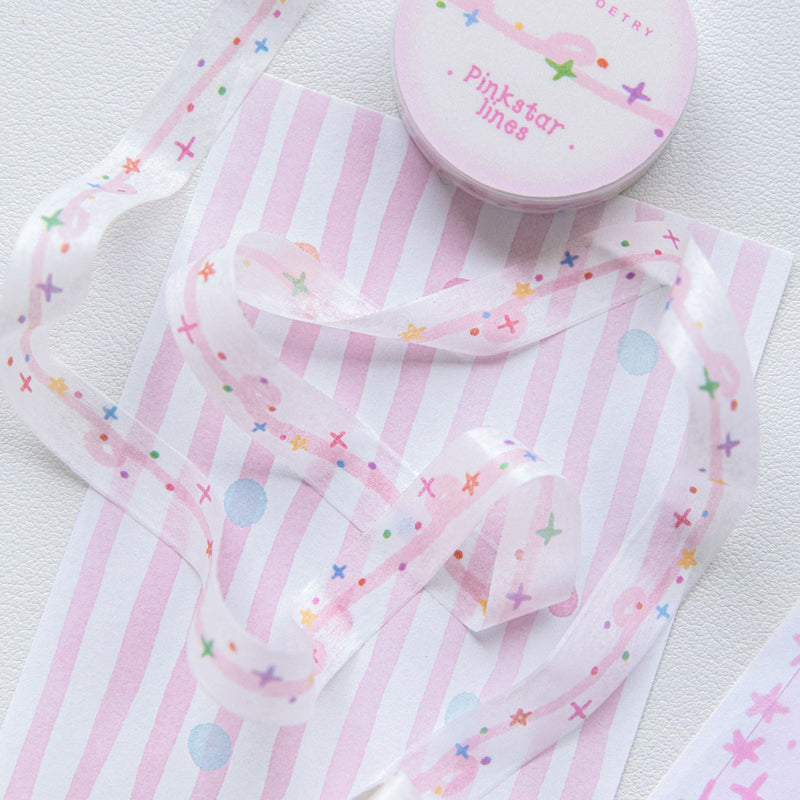 Colorful Candy Notes Series Washi Tape featuring color designs for journaling, scrapbooking and collage