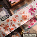 Triangle Flower Fragrance Die-Cutting Washi Tape - Sample 120cm