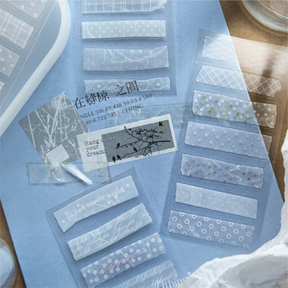 Hand Tear Catalog Series Die Cutting Fog PET Tape