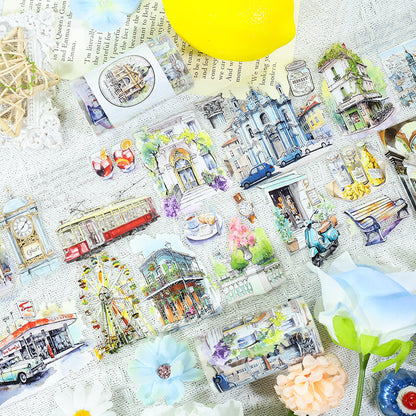 Travel notes PET Tape for journaling, scrapbooking and collage