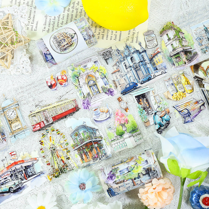Travel notes PET Tape for journaling, scrapbooking and collage