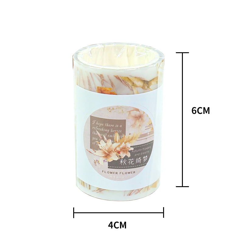 Autumn Blossom Dream Fog PET Tape featuring dream, and autumn designs for journaling, scrapbooking and collage