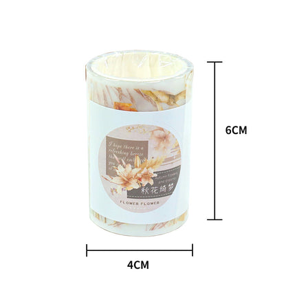 Autumn Blossom Dream Fog PET Tape featuring dream, and autumn designs for journaling, scrapbooking and collage