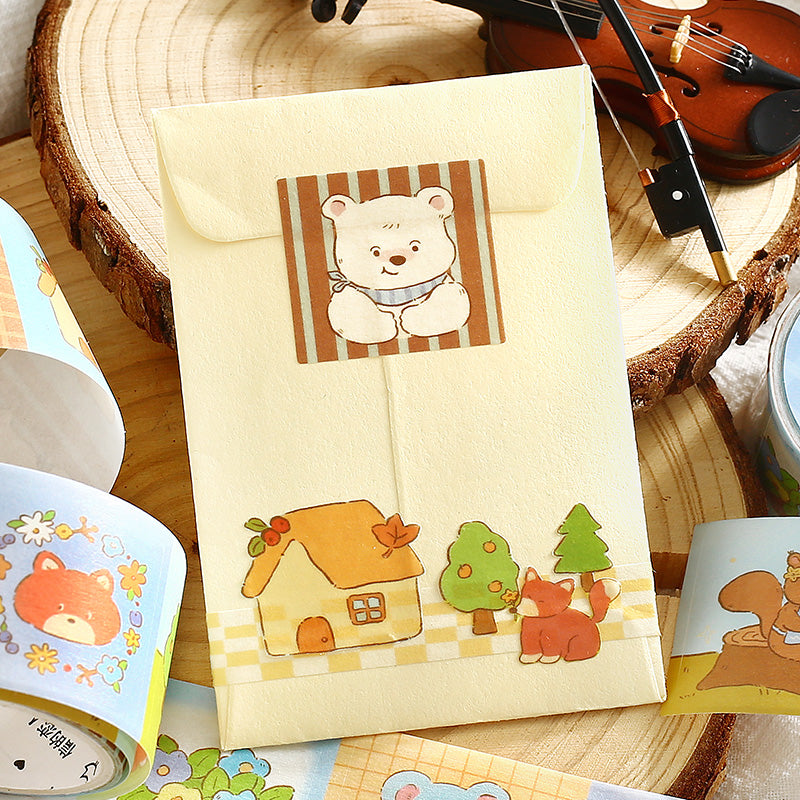 Forest Cute Friends Series Die Cutting Washi Tape