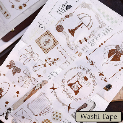 Washi/Fog Ruban adhésif PET découpé Collection Caramel 5cm*100cm