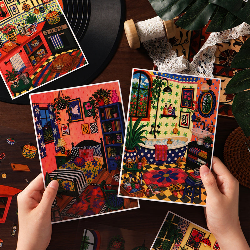 Art Residence Series 3D Sticker for journaling, scrapbooking and collage