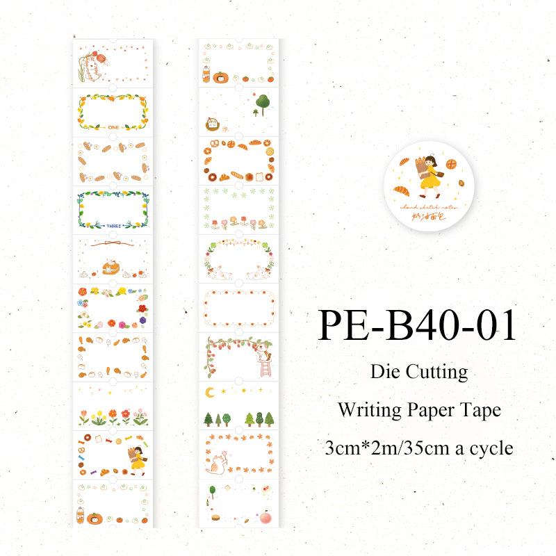 Sweetheart Imprint Series Die Cutting Writing Paper Tape
