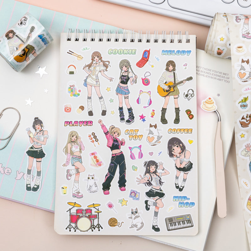 Vitality Guide Series Synthetic Paper Tape for journaling, scrapbooking and collage