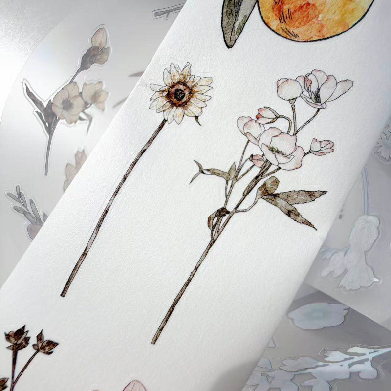 6cm*333cm Small Things Notes Die Cutting Washi/PET/Fog PET Tape for journaling, scrapbooking and collage