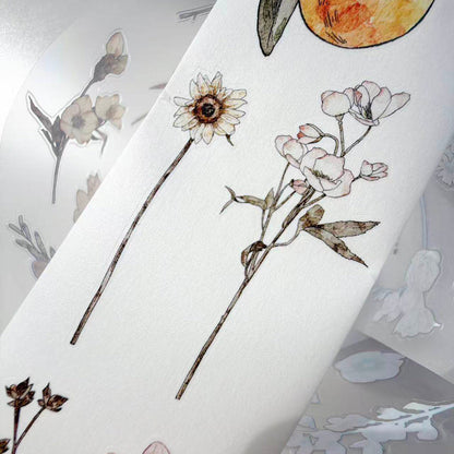 6cm*333cm Small Things Notes Die Cutting Washi/PET/Fog PET Tape for journaling, scrapbooking and collage