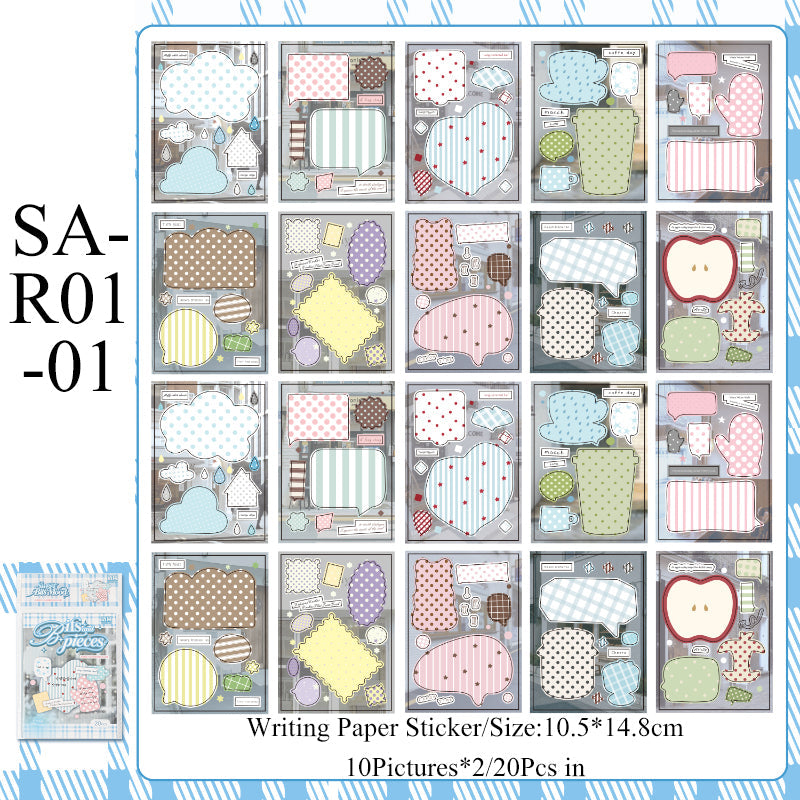 Dripping Fragments Series Sticker Book