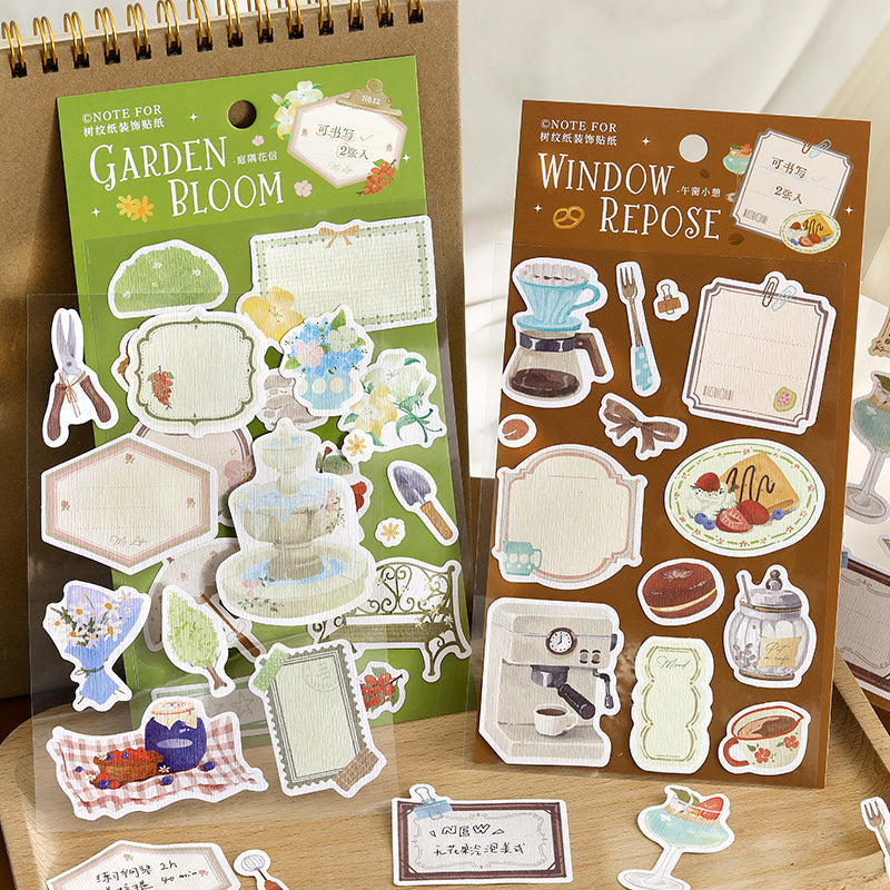 Idle Cottage Series Sticker featuring cottage designs for journaling, scrapbooking and collage