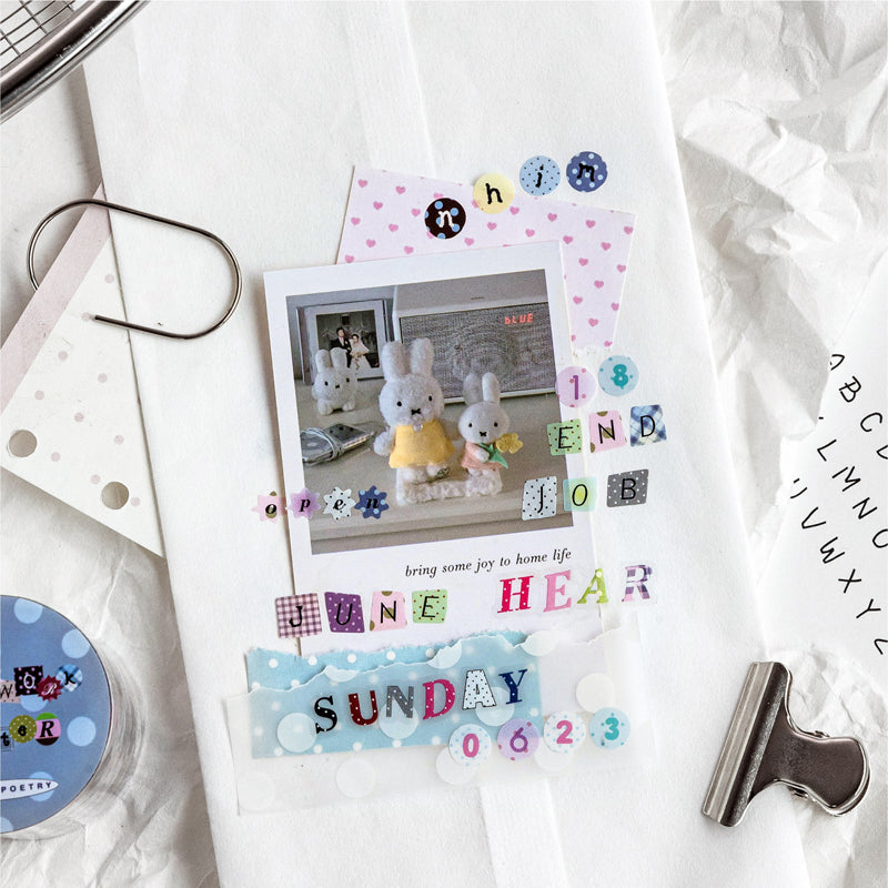 Bulk Character Series Die Cutting PET Tape for journaling, scrapbooking and collage