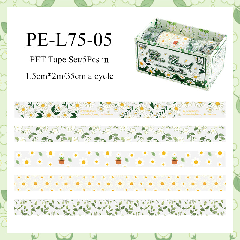 Chilin Flower Blooming Series PET Tape Set