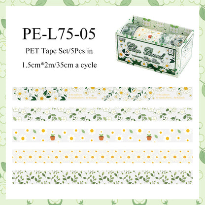 Chilin Flower Blooming Series PET Tape Set