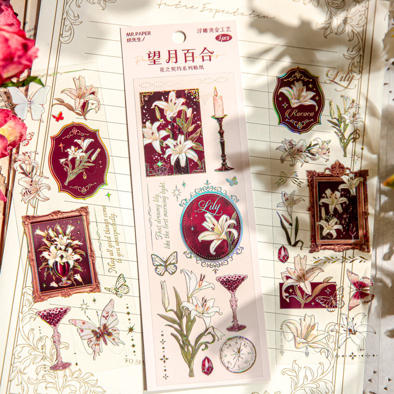 The Contract of Flowers Sticker