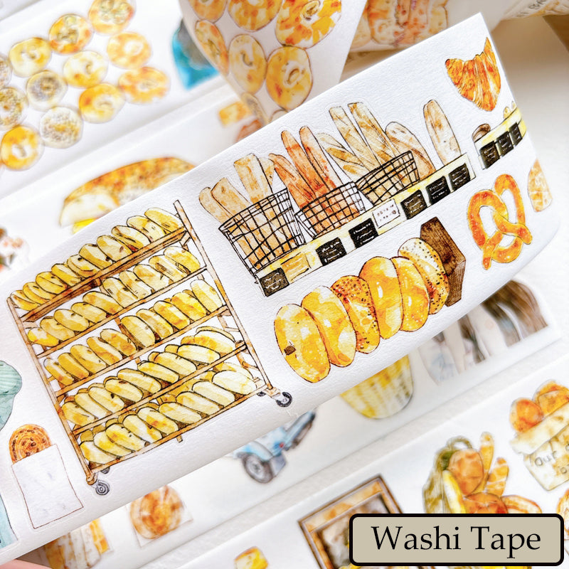 Whole Roll 6cm*5m Bread Girl Die Cutting Washi/PET/Fog PET Tape