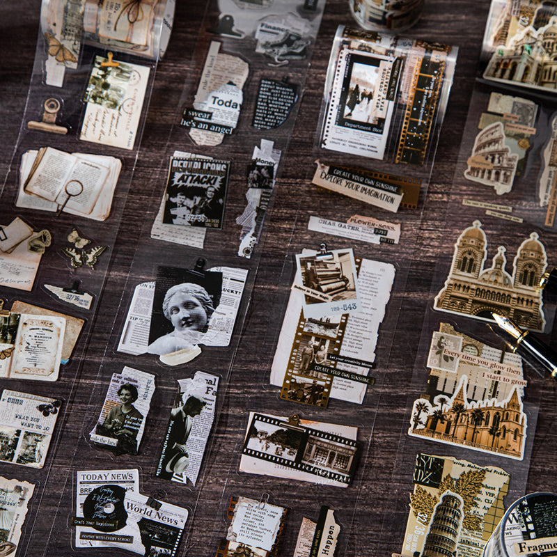 Fragment Collection Series Die Cutting PET Tape for journaling, scrapbooking and collage