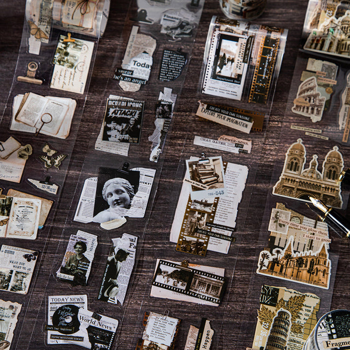 Fragment Collection Series Die Cutting PET Tape for journaling, scrapbooking and collage