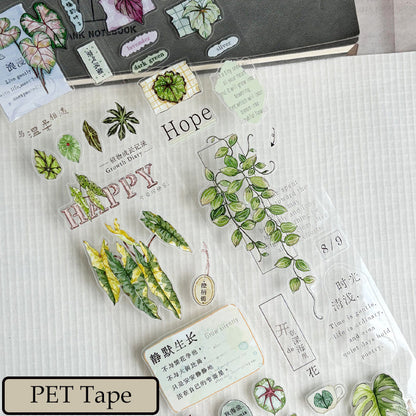 Whole Roll 5cm*6m Maintain Enthusiasm Die Cutting Washi/PET/Fog PET Tape