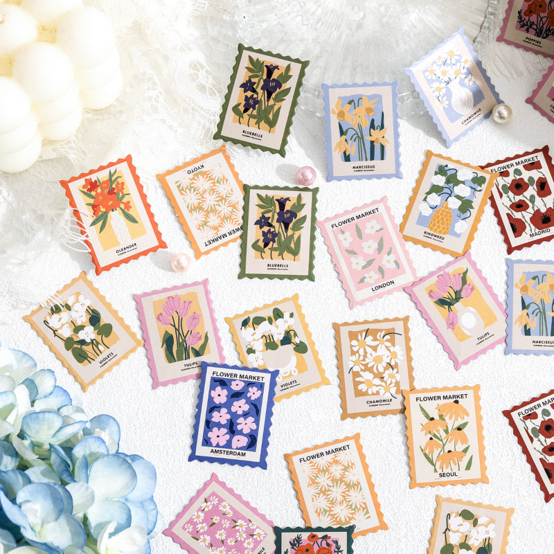 Flower Post Office Sticker