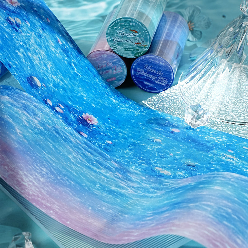 Clear Water Series PET Tape for journaling, scrapbooking and collage