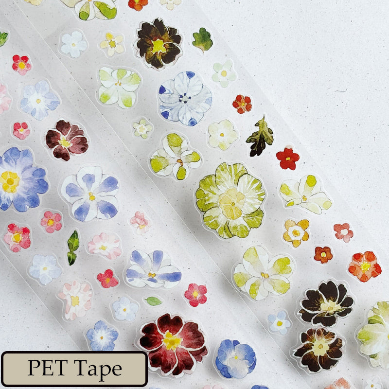 5cm*166cm Little Flower Die Cutting Washi/PET Tape