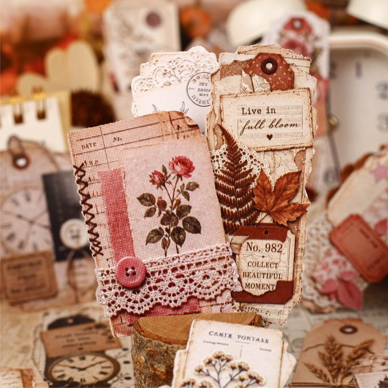 Old Layer Collection Series Sticker featuring old designs for journaling, scrapbooking and collage
