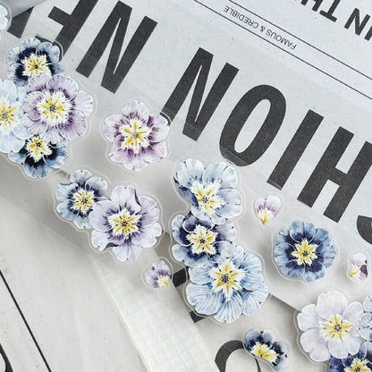 5cm*100cm Fairy Primrose Die Cutting Washi/PET/Flash Sand Synthetic Paper Tape featuring rose, and fairy designs for journaling, scrapbooking and collage