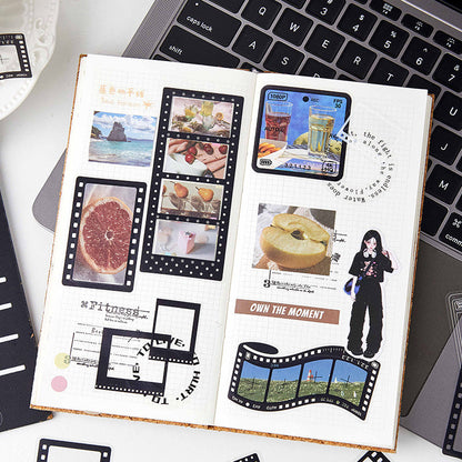 Film Time Series Sticker for journaling, scrapbooking and collage