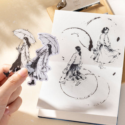 Dash Of Ink Series Sticker for journaling, scrapbooking and collage