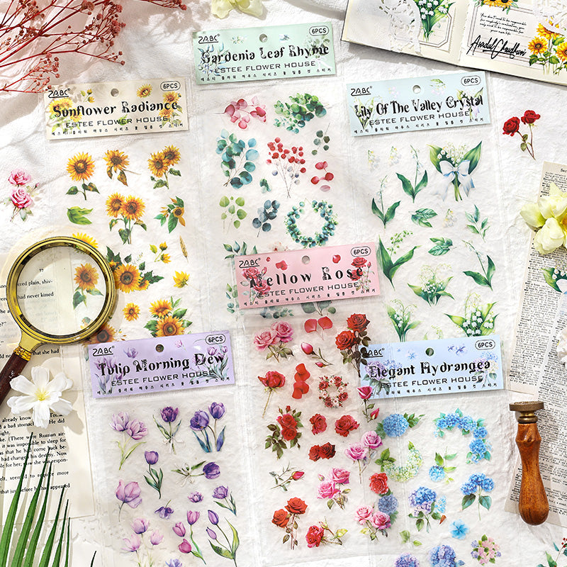 Yashi flower house Sticker
