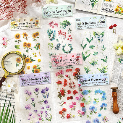 Yashi flower house Sticker