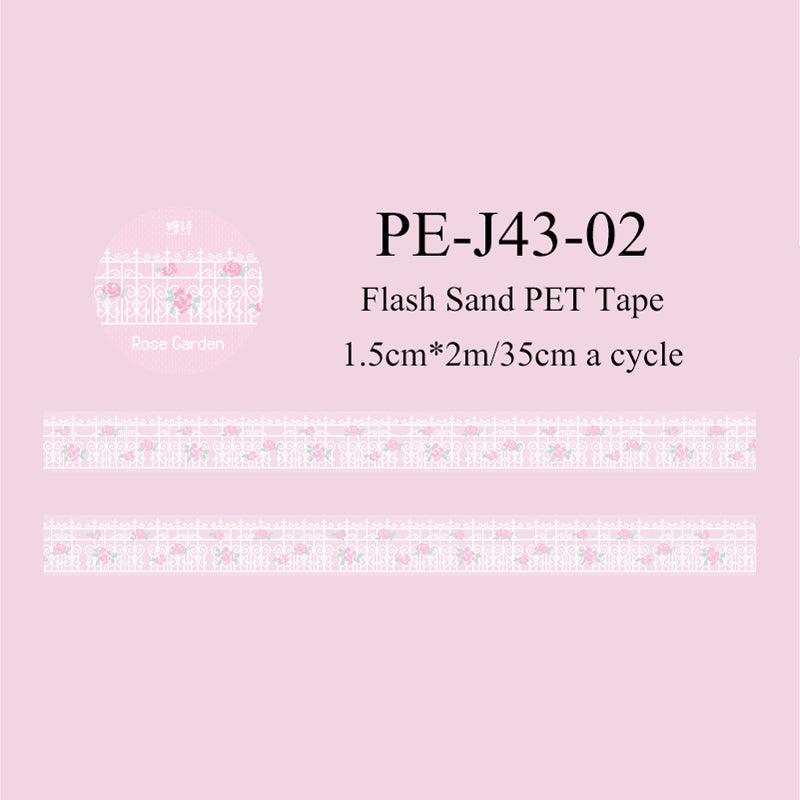 Pixel Garden Series Flash Sand PET Tape